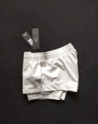 CALVIN KLEIN Białe sportowe szorty podwójne