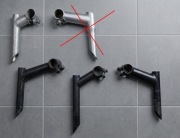 Wspornik kierownicy (mostek), klasyczny, 21,1 mm