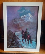 "OPOWIEŚĆ ZE SNU"- OBRAZ OLEJNY NA PŁÓTNIE 46x3,6