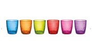 Zestaw 6 kolorowych szklanek Barazzoni 320 ml – włoski design