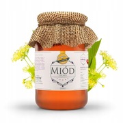MIÓD LIPOWY Prawdziwy 100% Naturalny z Własnej Pasieki Produkt Polski 1,2kg