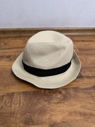 Kapelusz beżowy naturalny kapelusik rozmiar M 58 cm