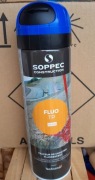 Farba geodezyjna Soppec FLUO TP niebieska 500 ml 14 sztuk