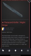 PARACORD KNIFE | NIGHT STRIPE