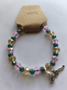 Ręcznie robione bransoletka Trzy kolory z zawieszką 