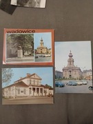 Wadowice pocztówki PRL dwór Mikołaj kościół pomnik Zegadłowicza zestaw