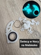 Świecąca Żabka i Keyspinner - Brelok 2w1! KeyRambit KeyFlipper Druk3d 