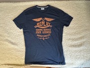 Koszulka, t-shirt męski Replay w stylu Vintage, rozmiar S/M