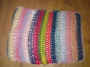 Poszewka na poduszkę jaśka ręcznie robiona na szydełku PRL Vintage