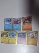 Pokemon Zestaw Kart 7 Reverse Holo Shiny Treasure Ex 