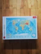 Puzzle Trefl 1000 mapa fizyczna świata