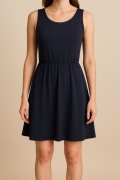 Granatowa sukienka Esmara XS z elastycznego materiału