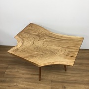 Stolik Kawowy . Lite Drewno . Dąb . Live Edge