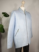 Kurtka pikowana damska błękitna jasnoniebieska przejściowa zapinana jesień