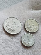 1,2,5 groszy 1949 AL ,menniczy 