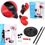 Zestaw bokserski gruszka rękawice - zabawa zręcznościowa