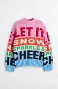 H&M- SWETER Z NAPISEM - XS