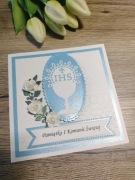 Ręcznie wykonana pamiątka komunii 