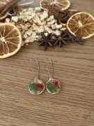 Kolczyki kwiaty w żywicy