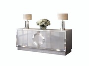 PRZEPIĘKNA BIAŁO LUSTRZANA KOMODA STYL ART DECO