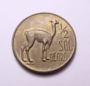 Peru 1/2 sol 1971 ŁADNA!