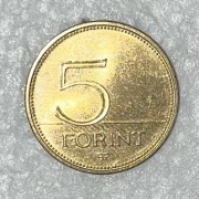 Moneta WĘGRY 5 FORINTÓW 1995