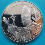 500 szylingów 1983 Austria Dzień katolika Jan Paweł II  Ag 0,925 waga 24 g