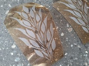 3szt klosze do lampy szklane prl 