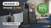 iPhone 16 Pro 256GB Black Titanium 95% Baterii GRATIS Etui
