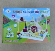 Drewniany labirynt dla dzieci, zabawka edukacyjna dla malucha