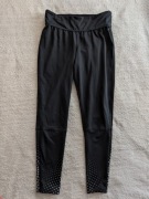 Czarne spodnie dresowe legginsy Workout 42