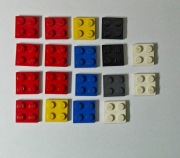 Lego 3022 płytka 2x2 mix - 18 sztuk !