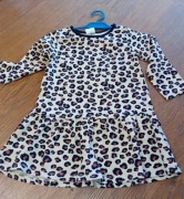 sukienka w panterkę -rozmiar -86/92cm
