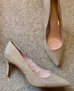 Czółenka Next UK 9 EU 43 , złote na stopy ~28 cm