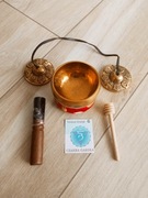 Zestaw medytacyjny Tybetańskie dzwonki Tingsha i Misa Śpiewająca