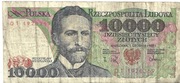 BANKNOT 10000 ZŁ S. WYSPIAŃSKI z 1988 r Nr DT 1928369