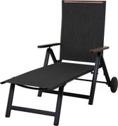 Leżak ogrodowy Grand Patio – aluminiowy, składany