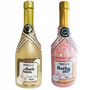 Zestaw Prosilk waniliowa pianka do kąpieli 750ml i różana sól 850g prezent 