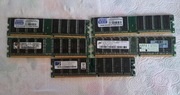Retro pamięci RAM DDR, MIX 512mb CL3, CL2.5, 5 sztuk
