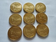 WŁOCŁAWEK 9 sztuk Monety 2zł nordic gold 2005 rok
