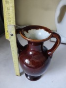 Wazon mały gliniany PRL glina retro vintage