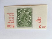 Anglia/Brytania stamp booklet Elżbieta II machin ** 1,30 funta CL2