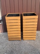 Drewniana donica tarasowa 