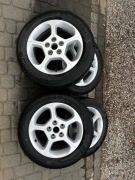 Felgi aluminiowe 5x114,3 Nissan z opony lato 205/55R16 i czujnikami TMPS