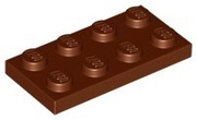 LEGO 3020 2x Reddish Brown Plate 2x4
