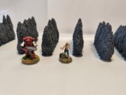 Tuje żywopłot diorama makieta