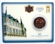 LUKSEMBURG 2019 2 EURO OKOL. COINCARD "MOST"  !!!RAR!!!