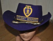 kapelusz kowbojski wełniany fioletowy rozmiar small