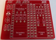 Płytka PCB stereo SID, Commodore 64