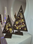 Choinki drewniane zestaw 